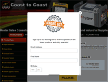 Tablet Screenshot of coast-coast.co.za